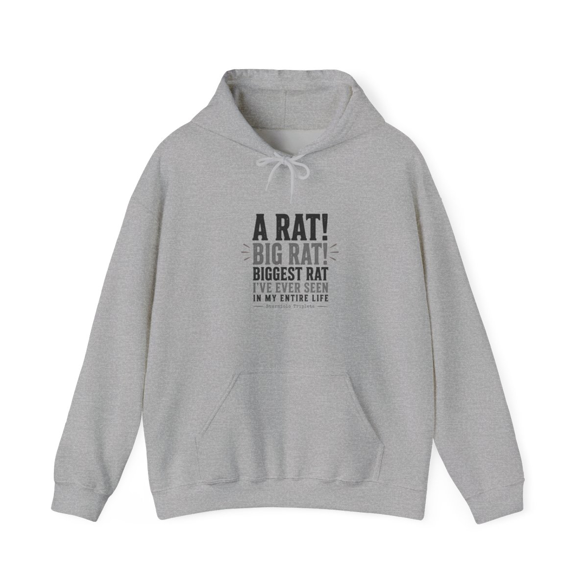 Sturniolo Triplets "A RAT! BIG RAT! BIGGEST RAT I" Hoodie - alternate angle 3, merchandise