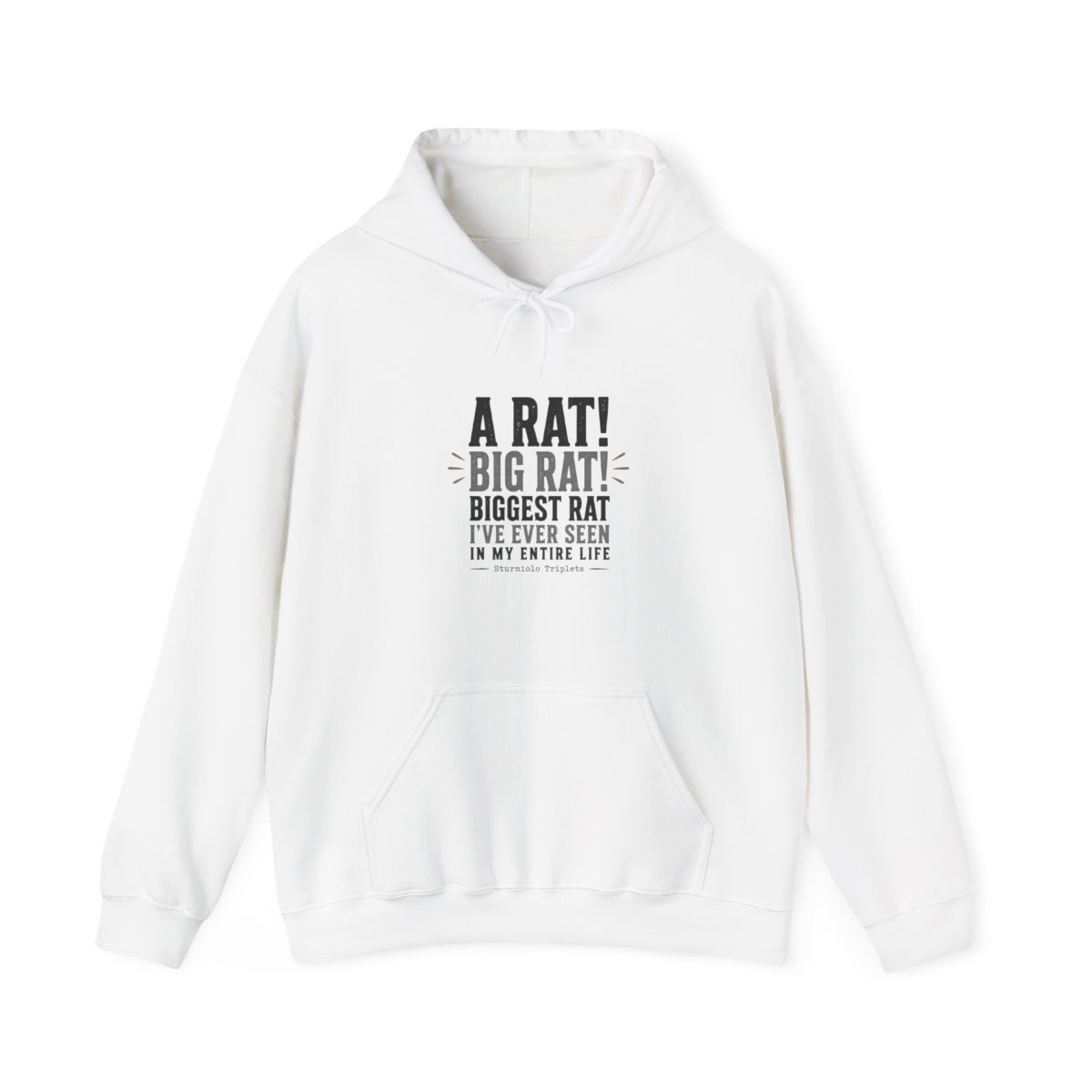Sturniolo Triplets "A RAT! BIG RAT! BIGGEST RAT I" Hoodie - alternate angle 2, merchandise