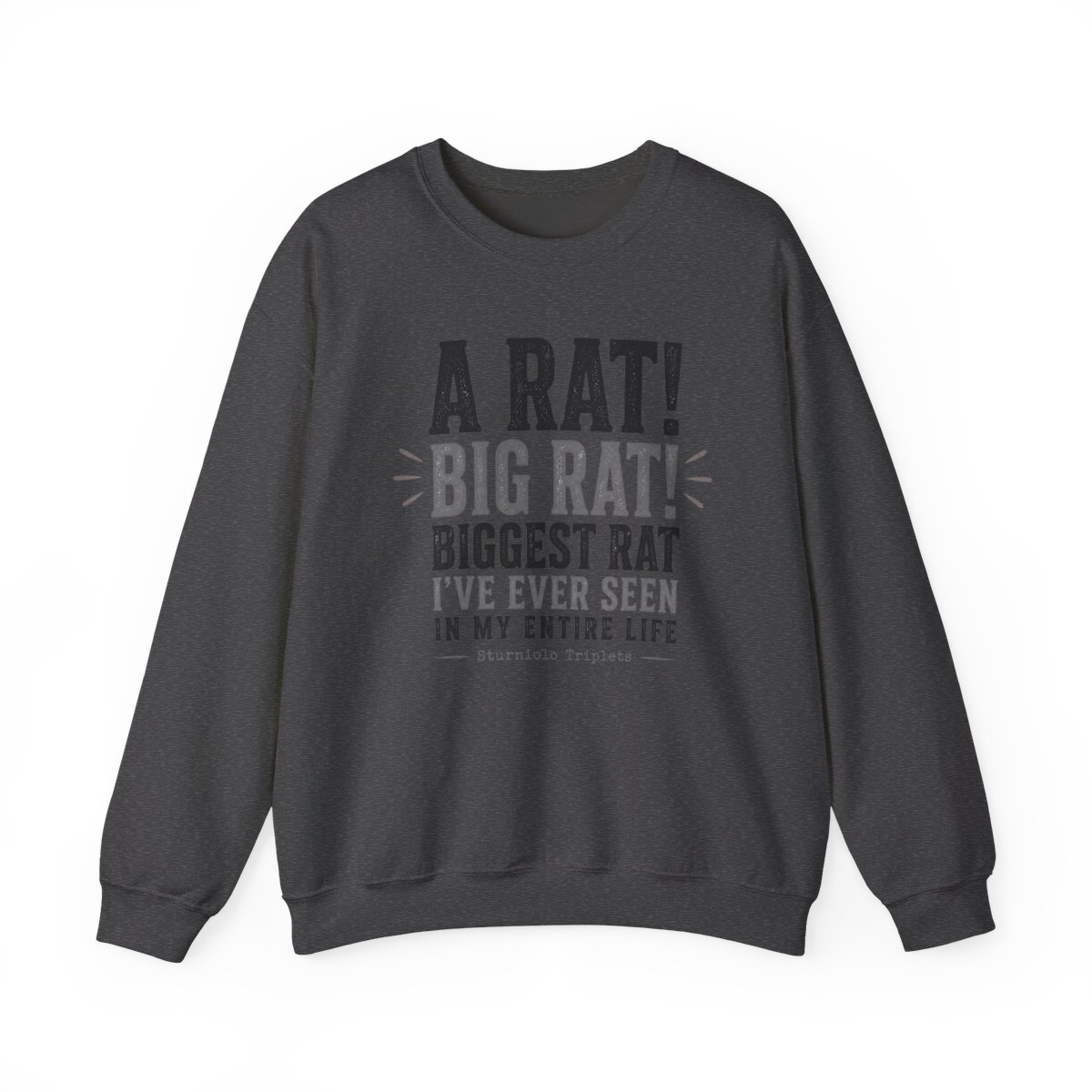 Sturniolo Triplets "A RAT! BIG RAT! BIGGEST RAT I" Crewneck - alternate angle 3, merchandise