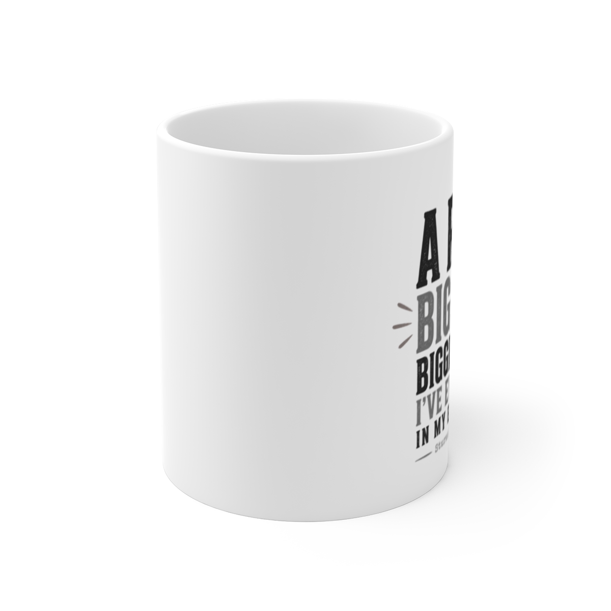 Sturniolo Triplets "A RAT! BIG RAT! BIGGEST RAT I" White Mug - alternate angle 1, merchandise