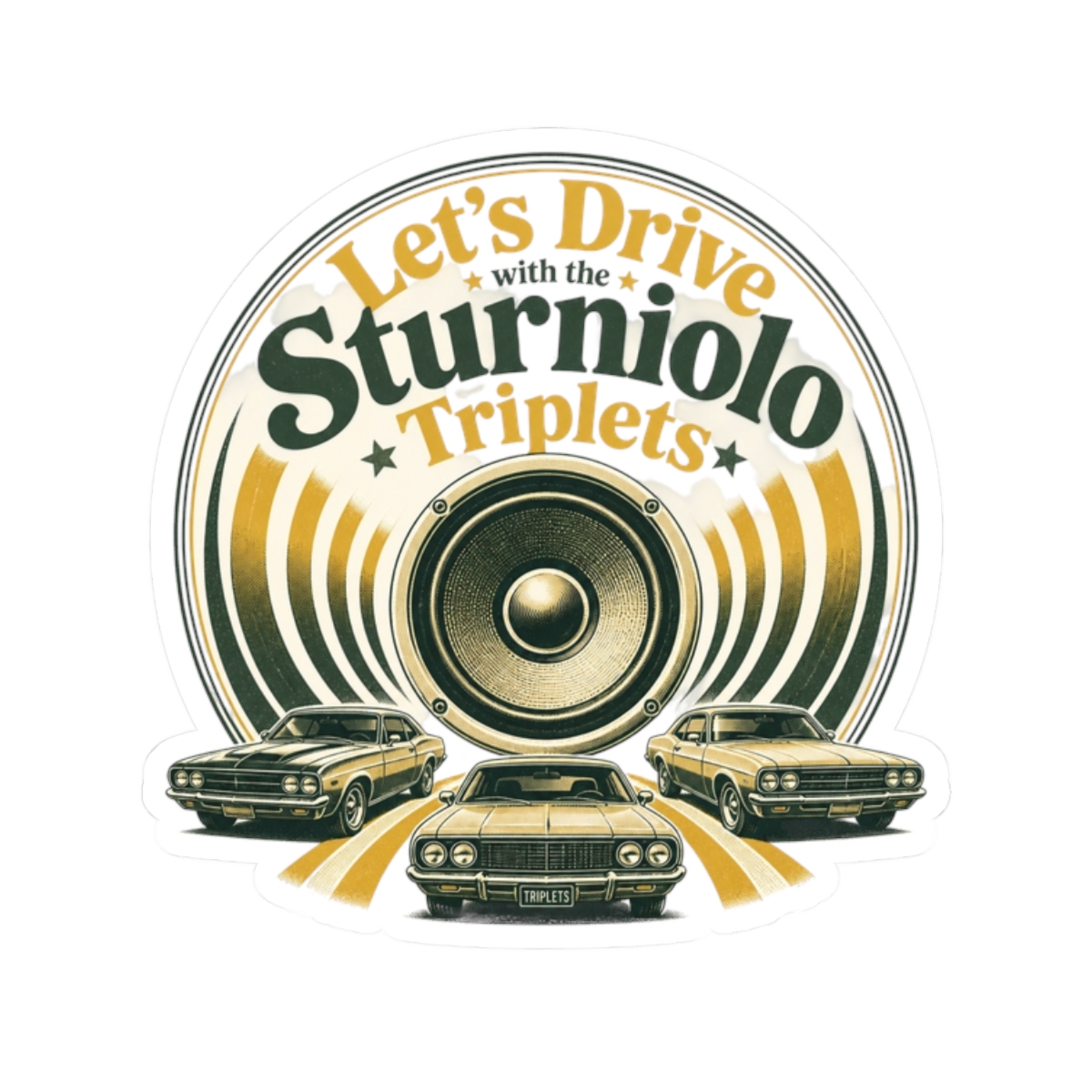 Sturniolo Triplets "s Drive with the Sturniolo Triplets" Sticker - Official stickers merchandise