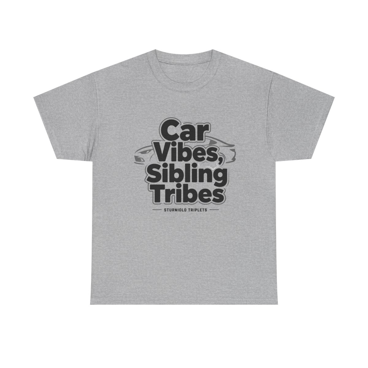 Sturniolo Triplets "Car Vibes, Sibling Tribes" Unisex Tee - alternate angle 2, merchandise