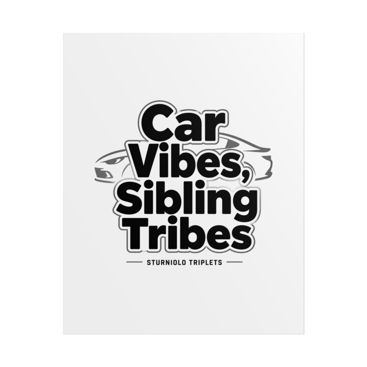 Sturniolo Triplets "Car Vibes, Sibling Tribes" Poster - Official Posters & Wall Art merchandise