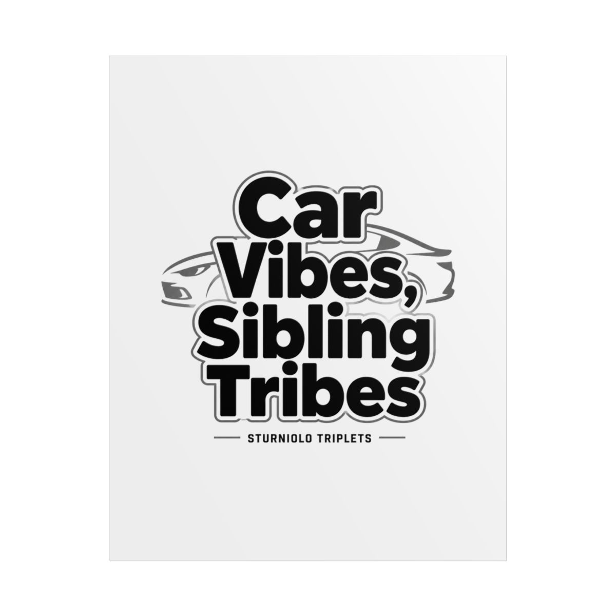 Sturniolo Triplets "Car Vibes, Sibling Tribes" Poster - alternate angle 1, merchandise