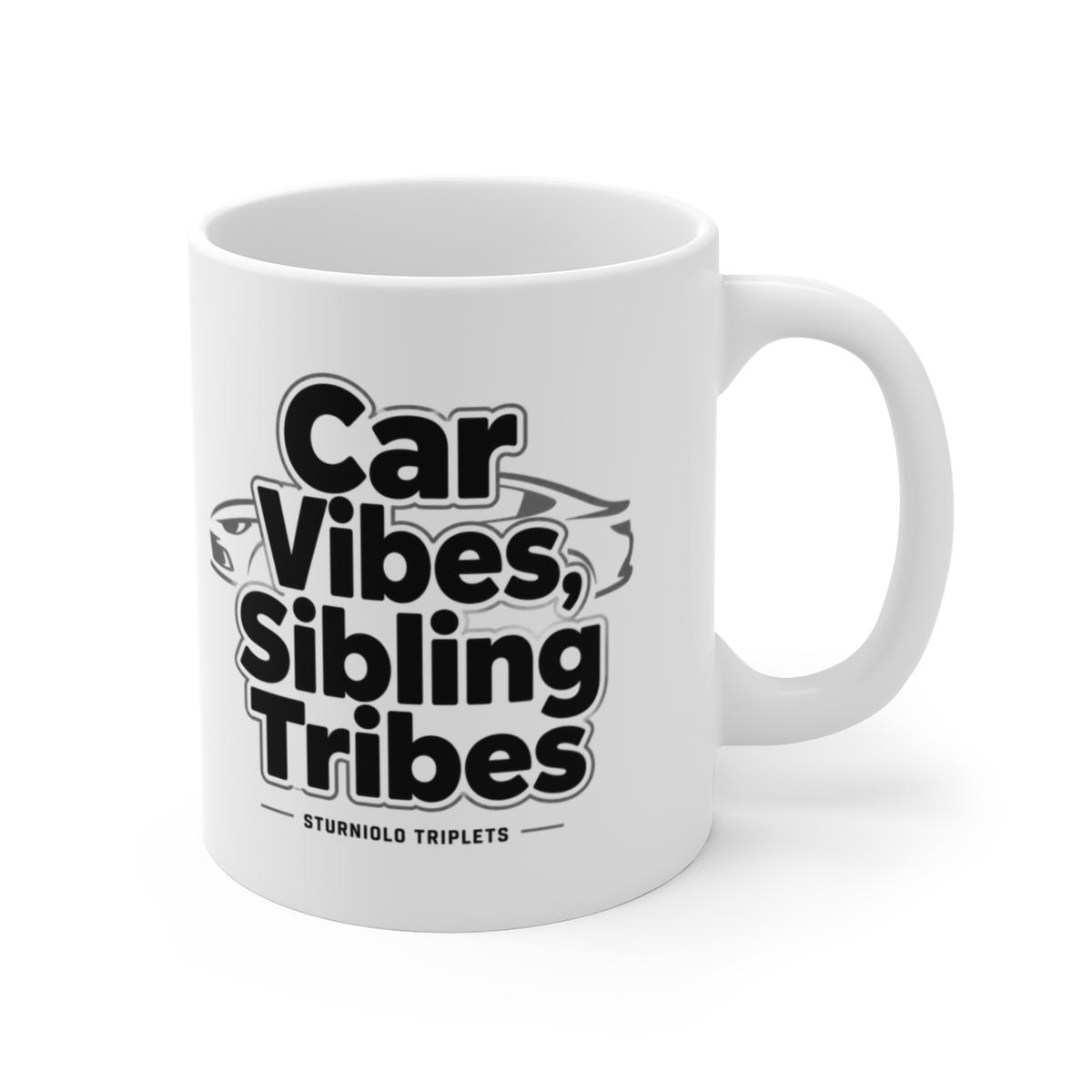 Sturniolo Triplets "Car Vibes, Sibling Tribes" White Mug