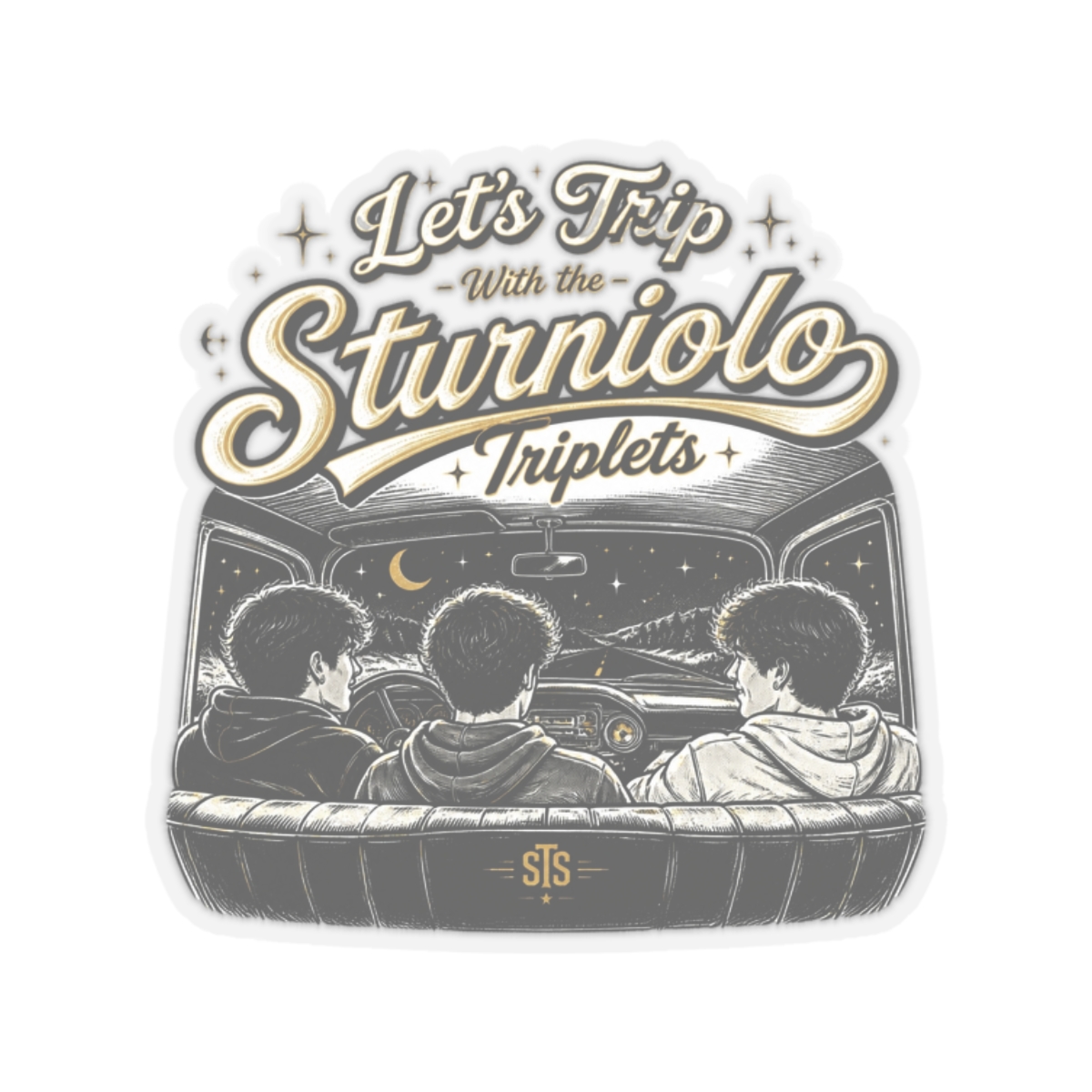 Sturniolo Triplets "s Trip With the Sturniolo Triplets" Sticker - Official stickers merchandise