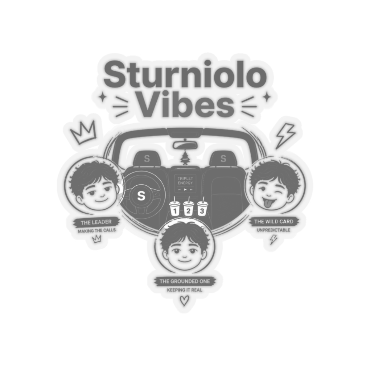 Sturniolo Triplets "Sturniolo Vibes" Sticker - Official stickers merchandise