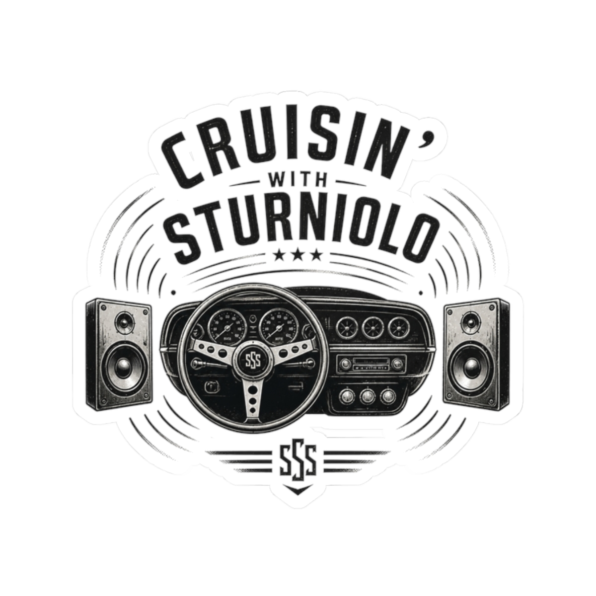 Sturniolo Triplets "Cruisin’ with Sturniolo" Sticker - Official stickers merchandise
