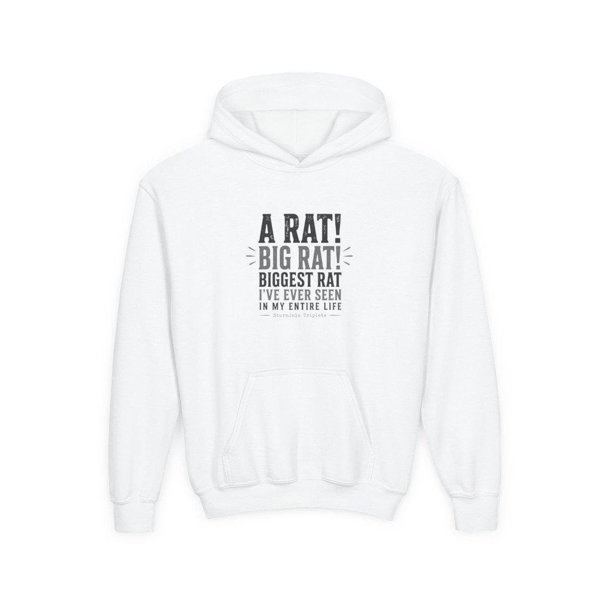 Sturniolo Triplets "A RAT! BIG RAT! BIGGEST RAT I" Kids Hoodie - Official hoodies merchandise