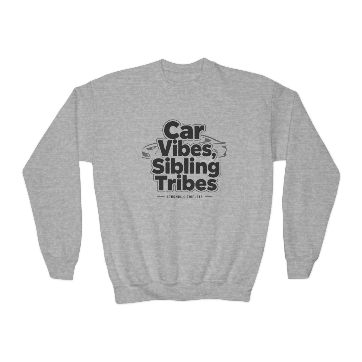 Sturniolo Triplets "Car Vibes, Sibling Tribes" Kids Crewneck - Official sweatshirts merchandise